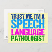 Vertraue mir, ich bin Sprachpathologe Postkarte (Vorne/Hinten)