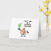 Vertraue mir... Ich bin Wissenschaftslehrer Karte (Gelbe Blume)