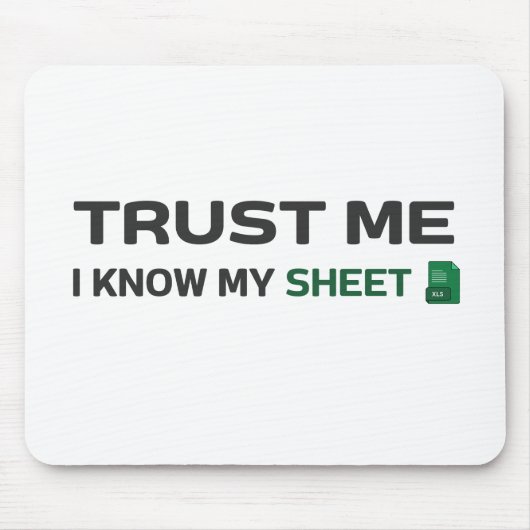 Vertraue mir, ich kenne mein Blatt. Mousepad (Vorne)