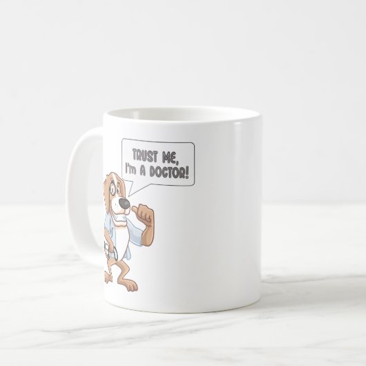 Vertraue mir im Arzt Kaffeetasse (Vorderseite Links)