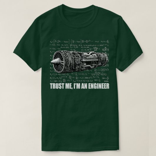 Vertraue mir Im Ingenieur 2 T-Shirt (Design vorne)