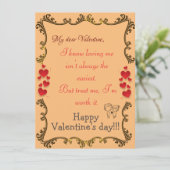 Vertraue mir-Karte Karte (Stehend Vorderseite)