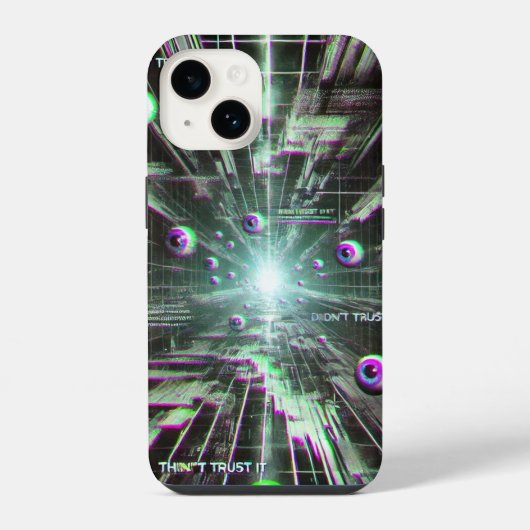 📱 "Vertraue nicht" 📱 iPhone Hülle (Rückseite)