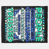 Vertraue nicht Menschen, die nicht gerne Cheerlead Fleecedecke (Vorderseite (Horizontal))