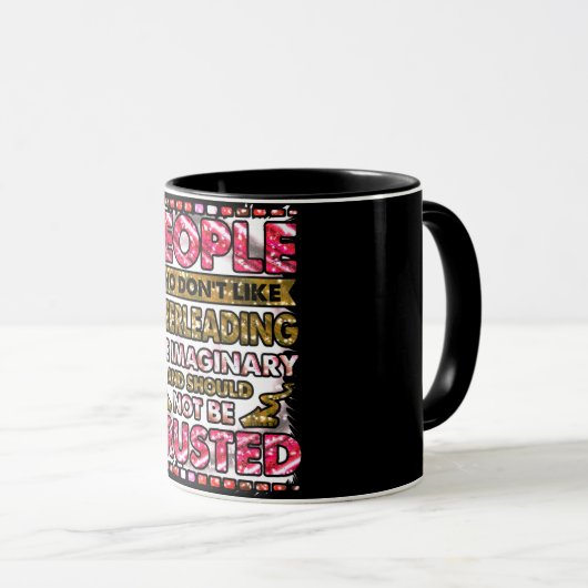 Vertraue nicht Menschen, die nicht gerne Cheerlead Tasse (VorderseiteRechts)