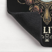 Vertraue niemals den lebenden Grusel-Gothic-Retro Mousepad (Ecke)