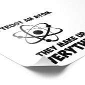 Vertraue niemals einem Atom Fotodruck (Ecke)