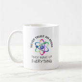 Vertraue niemals einem Atom Kaffeetasse (Links)
