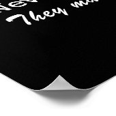 Vertraue niemals einem Atom Poster (Ecke)