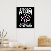 Vertraue niemals einem Atom Poster (Küche)