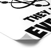 Vertraue niemals einem Atom Poster (Ecke)