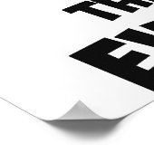 Vertraue niemals einem Atom Poster (Ecke)