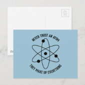 Vertraue niemals einem Atom Postkarte (Vorne/Hinten)