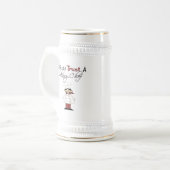 Vertraue niemals einem hässlichen Koch Bierglas (Vorderseite Links)