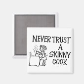 Vertraue niemals einem magischen Cook Magnet (Vorderseite/Rückseite)