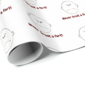 Vertraue niemals einer Furz! Geschenkpapier (Rolleneckpunkt)