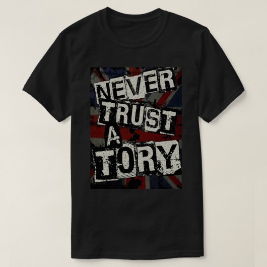 Vertraue niemals einer Geschichte T-Shirt (Design vorne)