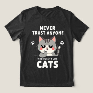 Vertraue Niemandem, Der Katzen Nicht Mag Selbstgef Tri-Blend Shirt