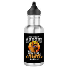 Vertraue niemandem, der keinen deutschen Hirten ma Edelstahlflasche