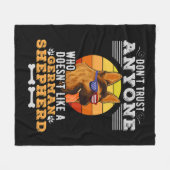 Vertraue niemandem, der keinen deutschen Hirten ma Fleecedecke (Vorderseite (Horizontal))