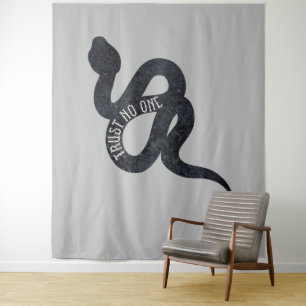 Vertraue Niemandem Serpent Schlange Wandteppich