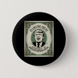 „Vertraue Niemandem“ - Trump Nknote Parodie _1  Button