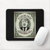 „Vertraue Niemandem“ - Trump Nknote Parodie _1  Mousepad (Mit Mouse)