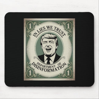 „Vertraue Niemandem“ - Trump Nknote Parodie _1  Mousepad
