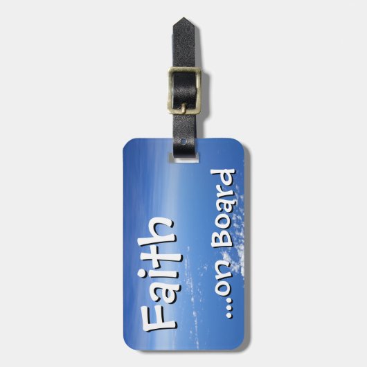 Vertrauen an Bord Gepäckanhänger (Vorderseite vertikal)