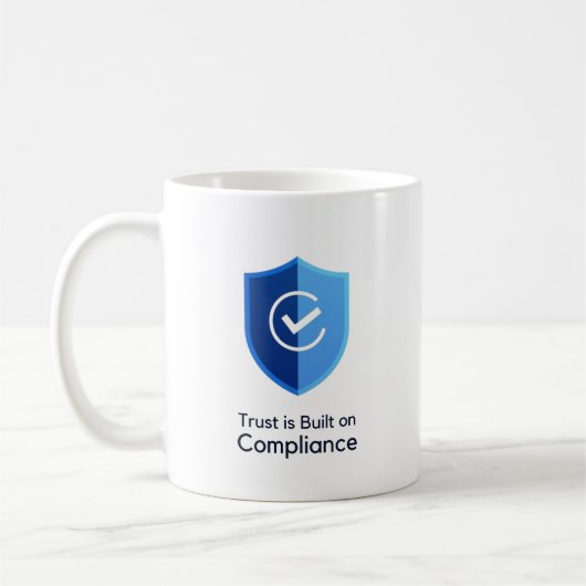 Vertrauen basiert auf Compliance Kaffeetasse (Links)