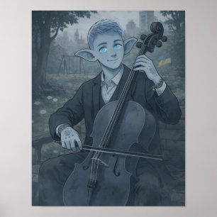 Vertrauen / Cellist / Park Poster