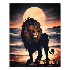 Vertrauen der Inspiration in den Ozean Fotodruck