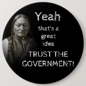 Vertrauen der Regierung Button (Vorderseite)