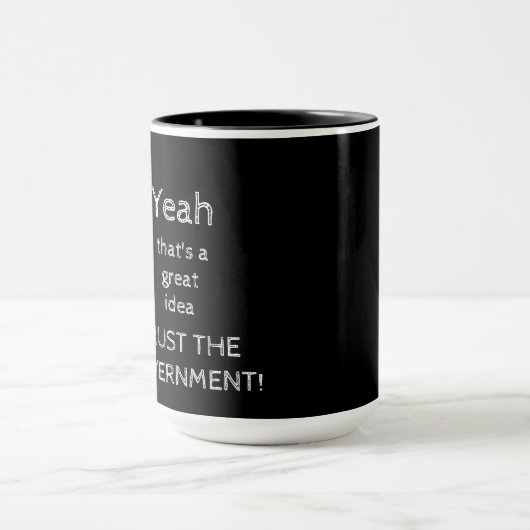 Vertrauen der Regierung Tasse (Zentrum)