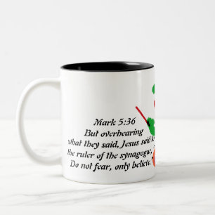 Vertrauen des Jesus Zweifarbige Tasse