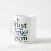Vertrauen Durch Jeden Sturm Tägliches Glaubensdevo Kaffeetasse (Vorderseite Links)