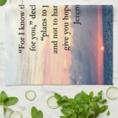 VERTRAUEN IM JEREMIAH 29:11 SONNENVERSE HANDTUCH (Gefaltet)