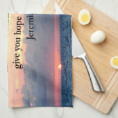 VERTRAUEN IM JEREMIAH 29:11 SONNENVERSE HANDTUCH (Viertel Falte)