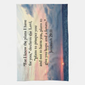 VERTRAUEN IM JEREMIAH 29:11 SONNENVERSE HANDTUCH (Vertikal)