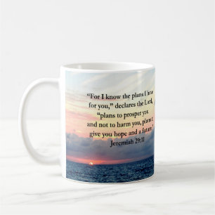 VERTRAUEN IM JEREMIAH 29:11 SONNENVERSE KAFFEETASSE