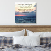 VERTRAUEN IM JEREMIAH 29:11 SONNENVERSE LEINWANDDRUCK (Insitu (Schlafzimmer))