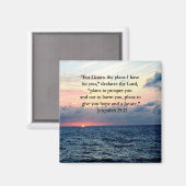 VERTRAUEN IM JEREMIAH 29:11 SONNENVERSE MAGNET (Vorderseite/Rückseite)