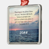 VERTRAUEN IM JEREMIAH 29:11 SONNENVERSE ORNAMENT AUS METALL (Links)