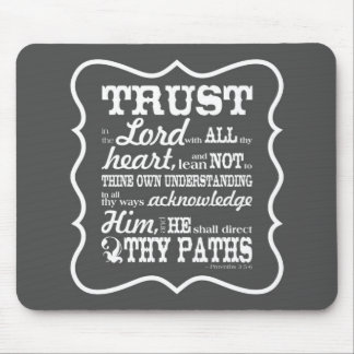 Vertrauen im Lord - Grau Mousepad