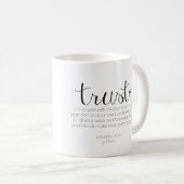 Vertrauen im Lord Mug Kaffeetasse (VorderseiteRechts)