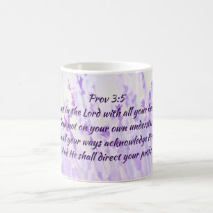 Vertrauen im Lord Scripture Lavender Flowers Kaffeetasse