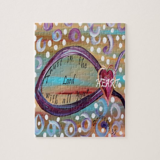 Vertrauen im Lord With All Your Heart Puzzle (Vertikal)