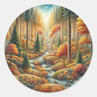 Vertrauen in Angst Runder Aufkleber