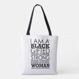 Vertrauen in Blackness 2 Seite und Kontrast Tasche