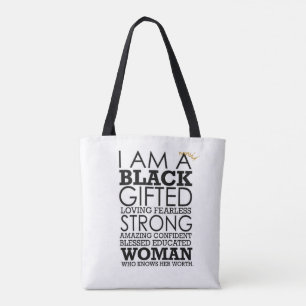 Vertrauen in Blackness 2 Seite und Kontrast Tasche